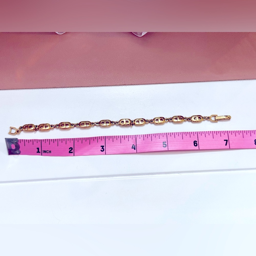 Dior Gold CD Logo Bracelet - Picture 6 of 6